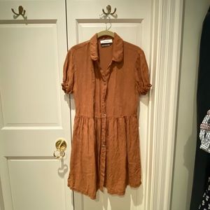 Zara linen midi dress